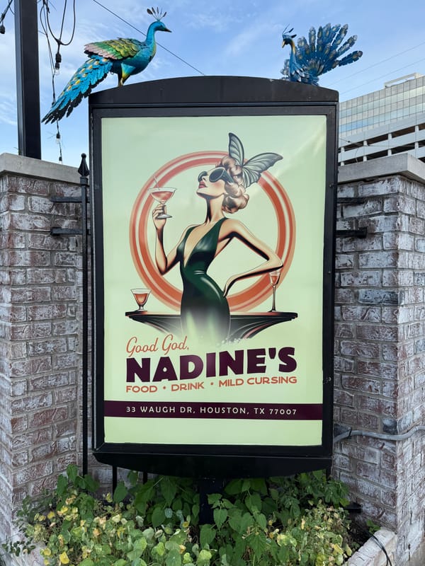 BAR REVIEW: Good God, Nadine's